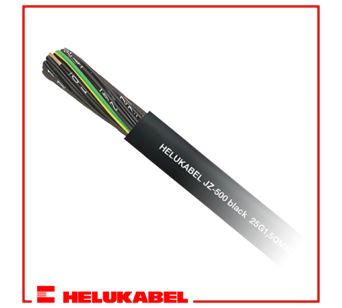 Кабели контрольные JZ-500 BLACK (3G1 qmm) 10357 HELUKABEL
