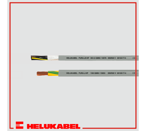 Кабель PURo-JZ-HF (12G0.75 qmm. hochflexibel) 15545 HELUKABEL
