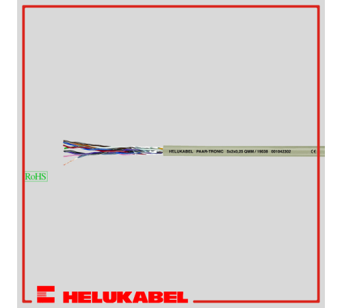 Кабели для телефонии и передачи данных PAAR-TRONIC (2X2X0.14 QMM) 19002 HELUKABEL