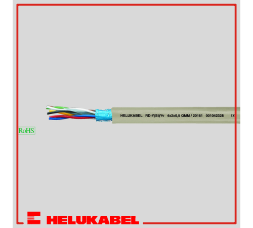 Кабели для телефонии и передачи данных RD-Y(St)YY (2x2x0.5 qmm) 20180 HELUKABEL