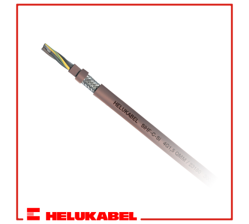Провода специального назначения SiHF-C-Si (25G1.5 qmm. rotbraun) 23294 HELUKABEL