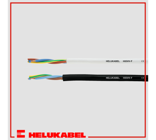 Кабель H05VV-F schwarz (4G1 qmm) 29462 HELUKABEL