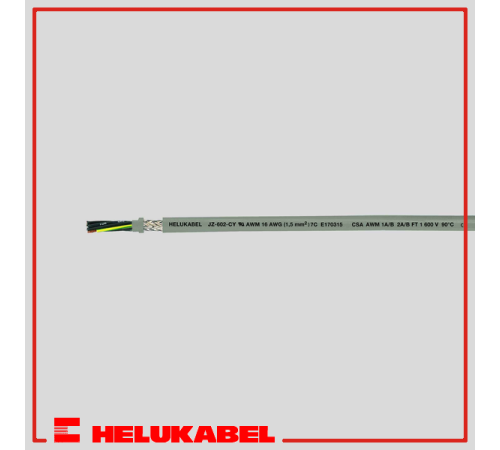 кабель JZ-602-CY UL-CSA(7xAWG 18GRAU) 82983 HELUKABEL
