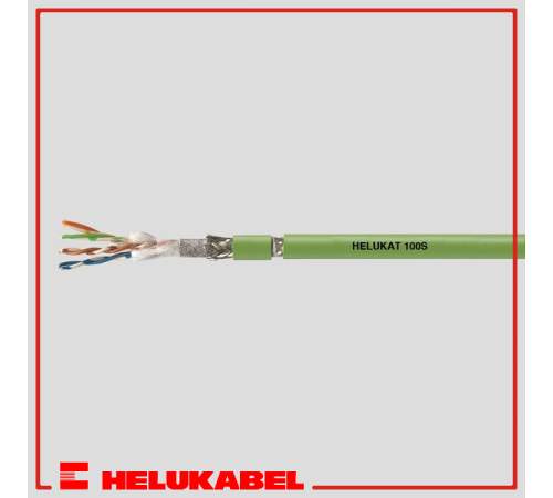 Кабель HELUKAT IND 100S ECO (SF/UTP 4x2x0,15 PUR gn) 82839 HELUKABEL