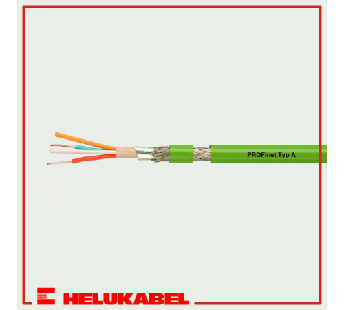 Кабель PROFInet тип A 2x2xAWG22/1 PVC green(0) 800653 HELUKABEL