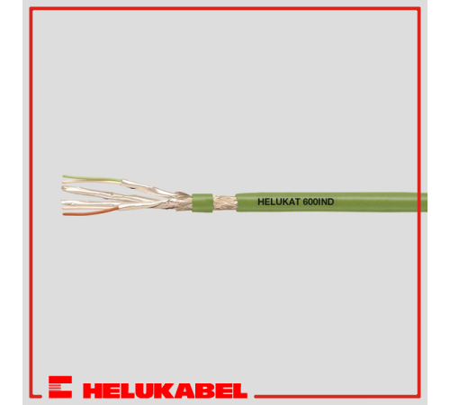 Кабель для телефонии SF/UTP 4x2x0,15 PUR green (0) 803387 HELUKABEL