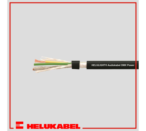 Кабель DMX + POWER KOMBILEITUNG (1x2x0,24 + 2x1,0 QMM SW) 400081 HELUKABEL