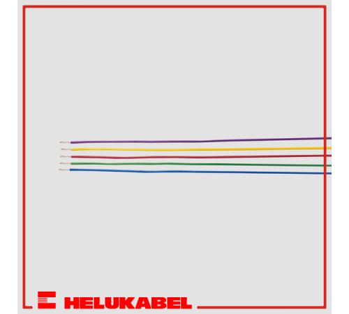 Провода монтажные LIYV SPULE (1X1.0 QMM GN-GE) 26470 HELUKABEL