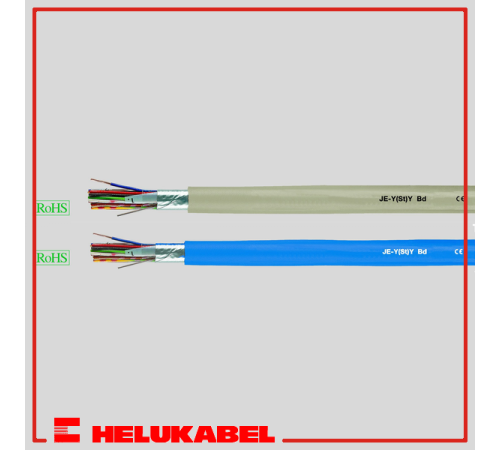 Кабели для телефонии и передачи данных JE-Y(St)Y Bd Si (12x2x0.8 qmm. grau) 48504 HELUKABEL